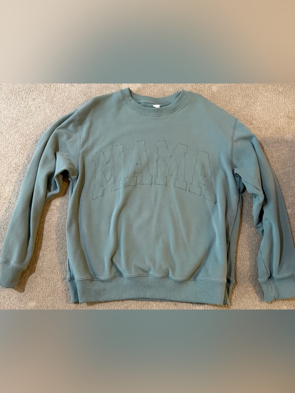 Brooklyn Grace MAMA Embroidered Crewneck Sage Size Small